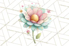 Pastel Retro 90s PNG, Cute Aesthetic Clipart, Checkerboard Product Image 4