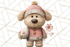 Yarn Animal Easter Clipart, Knitted Plush Easter Animals Png Product Image 4
