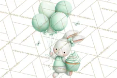 Pastel Birthday Clipart, Cute Party Animals PNG Product Image 5