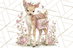 Pastel Cottagecore Animals Clipart, Cute Spring Animals Png Product Image 5