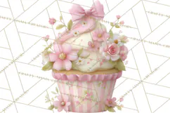 Sweet Treats Bakery Clipart, Pastel Dessert Clip Art Png Product Image 5