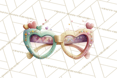 Pastel Retro 90s PNG, Cute Aesthetic Clipart, Checkerboard Product Image 5