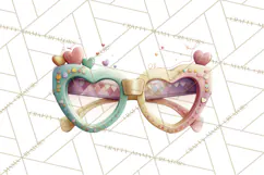 Pastel Retro 90s PNG, Cute Aesthetic Clipart, Checkerboard Product Image 5