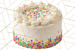 Birthday Cake Clipart, Tiered Cake PNG, Drip Cake PNG Product Image 2