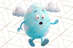 Cute Easter Egg Characters PNG, Adorable Spring Egg Clipart Product Image 2