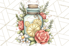 Citrus Kitchen Cottagecore PNG, Rustic Citrus Clipart, Lemon Product Image 3