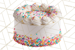 Birthday Cake Clipart, Tiered Cake PNG, Drip Cake PNG Product Image 3