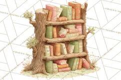 Whimsical Trees Clipart, Woodland Forest PNG, Wooden Png Product Image 3