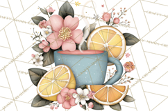 Citrus Kitchen Cottagecore PNG, Rustic Citrus Clipart, Lemon Product Image 4