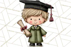 Kids Graduation Clipart PNG, Preschool Kindergarten Kids Product Image 4