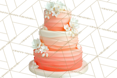 Birthday Cake Clipart, Tiered Cake PNG, Drip Cake PNG Product Image 5