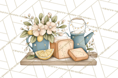Citrus Kitchen Cottagecore PNG, Rustic Citrus Clipart, Lemon Product Image 5
