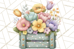 Easter Duckling Clipart, Cute Ducklings in Fancy Outfits Png Product Image 5