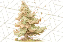 Whimsical Trees Clipart, Woodland Forest PNG, Wooden Png Product Image 5