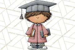 Kids Graduation Clipart PNG, Preschool Kindergarten Kids Product Image 3