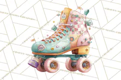 Pastel Retro 90s PNG, Cute Aesthetic Clipart, Checkerboard Product Image 3