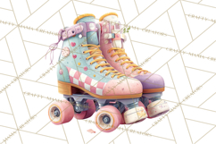 Pastel Retro 90s PNG, Cute Aesthetic Clipart, Checkerboard Product Image 4