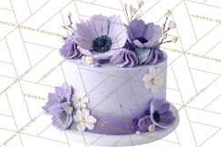 Birthday Cake Clipart, Tiered Cake PNG, Drip Cake PNG Product Image 4