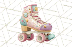 Pastel Retro 90s PNG, Cute Aesthetic Clipart, Checkerboard Product Image 5