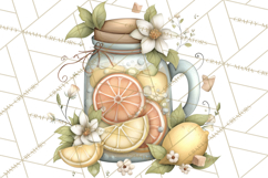 Citrus Kitchen Cottagecore PNG, Rustic Citrus Clipart, Lemon Product Image 5