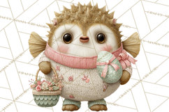 Yarn Animal Easter Clipart, Knitted Plush Easter Animals Png Product Image 5