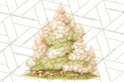 Whimsical Trees Clipart, Woodland Forest PNG, Wooden Png Product Image 5