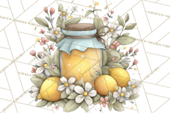 Citrus Kitchen Cottagecore PNG, Rustic Citrus Clipart, Lemon Product Image 2