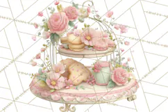 Sweet Treats Bakery Clipart, Pastel Dessert Clip Art Png Product Image 3