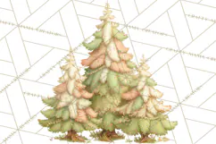 Whimsical Trees Clipart, Woodland Forest PNG, Wooden Png Product Image 3