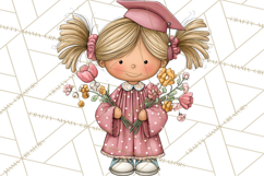 Kids Graduation Clipart PNG, Preschool Kindergarten Kids Product Image 4
