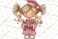 Kids Graduation Clipart PNG, Preschool Kindergarten Kids Product Image 4