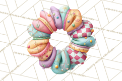 Pastel Retro 90s PNG, Cute Aesthetic Clipart, Checkerboard Product Image 4