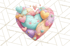 Pastel Retro 90s PNG, Cute Aesthetic Clipart, Checkerboard Product Image 5