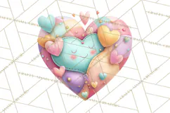 Pastel Retro 90s PNG, Cute Aesthetic Clipart, Checkerboard Product Image 5