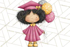 Kids Graduation Clipart PNG, Preschool Kindergarten Kids Product Image 5