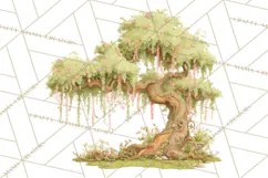 Whimsical Trees Clipart, Woodland Forest PNG, Wooden Png Product Image 5