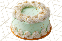 Birthday Cake Clipart, Tiered Cake PNG, Drip Cake PNG Product Image 5