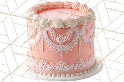 Birthday Cake Clipart, Tiered Cake PNG, Drip Cake PNG Product Image 2