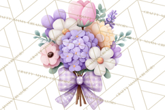 Easter Duckling Clipart, Cute Ducklings in Fancy Outfits Png Product Image 2