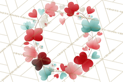 Bee Valentine Clipart PNG, Cute Kawaii Bee With Hearts Product Image 2