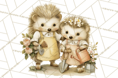 Vintage Garden Animals Clipart, Ducklings Bunnies Lambs Product Image 2