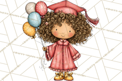 Kids Graduation Clipart PNG, Preschool Kindergarten Kids Product Image 3