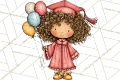 Kids Graduation Clipart PNG, Preschool Kindergarten Kids Product Image 3