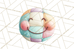 Pastel Retro 90s PNG, Cute Aesthetic Clipart, Checkerboard Product Image 3
