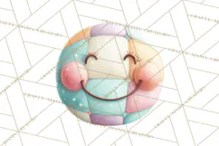 Pastel Retro 90s PNG, Cute Aesthetic Clipart, Checkerboard Product Image 3