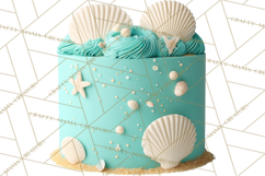 Birthday Cake Clipart, Tiered Cake PNG, Drip Cake PNG Product Image 4