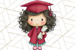 Kids Graduation Clipart PNG, Preschool Kindergarten Kids Product Image 4