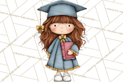 Kids Graduation Clipart PNG, Preschool Kindergarten Kids Product Image 5