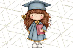 Kids Graduation Clipart PNG, Preschool Kindergarten Kids Product Image 5