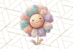 Pastel Retro 90s PNG, Cute Aesthetic Clipart, Checkerboard Product Image 5